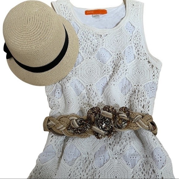 IONE Braided Rope and Mother of Pearl  One Size Fits All Vintage Belt NWOT - Picture 12 of 13